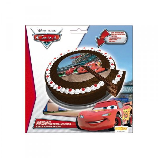 Zucker-Tortenaufleger Cars, ø 16cm