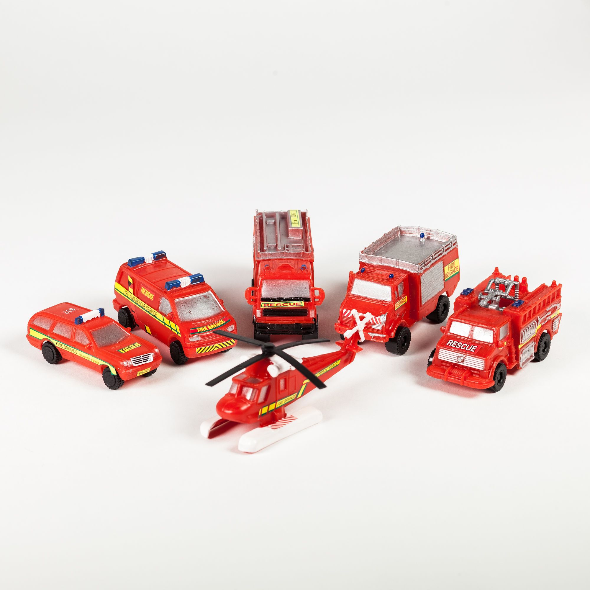 24x Bausteine Set Feuerwehr Mitgebsel Kindergeburtstag Spielzeug Auto Fahrzeuge 