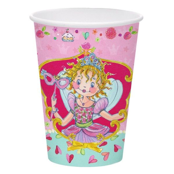 Prinzessin Lillifee Pappbecher, ca. 9,5cm, Ø ca. 7,5cm, 8 Stück