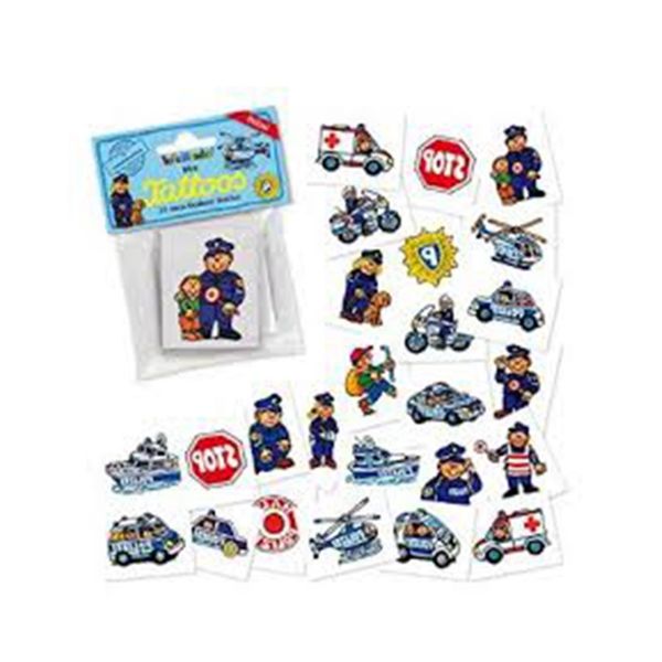 Mini-Tattoo-Set Polizei, 24 Motive X X