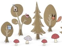 Deko-Set Woodland (Wald) zum Basteln - Höhe ca. 9cm Deko-Set Woodland (Wald) zum Basteln - Höhe ca. 9cm