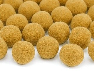 Deko-Pompons aus Plüsch, orange, 20 Stück