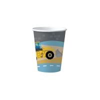 Pappbecher Baustelle, 200ml, 8 St
