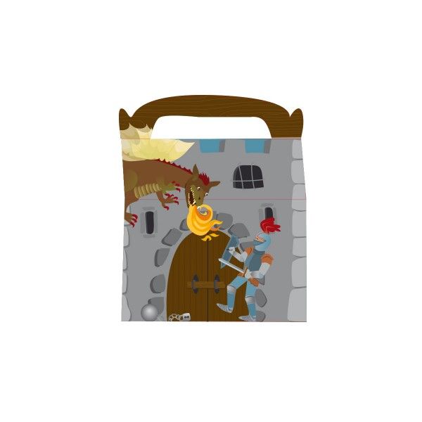 Partyboxen Ritter & Drache, 6 St