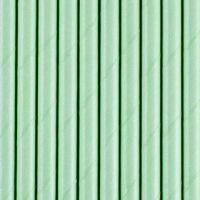 Strohhalme aus Papier, Pastell-Grün, 10 Stück Strohhalme aus Papier, Pastell-Grün, 10 Stück