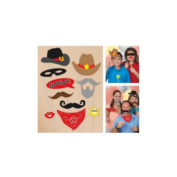 T1142066-Photo-Booth-Set-Cowboy-10-teilig