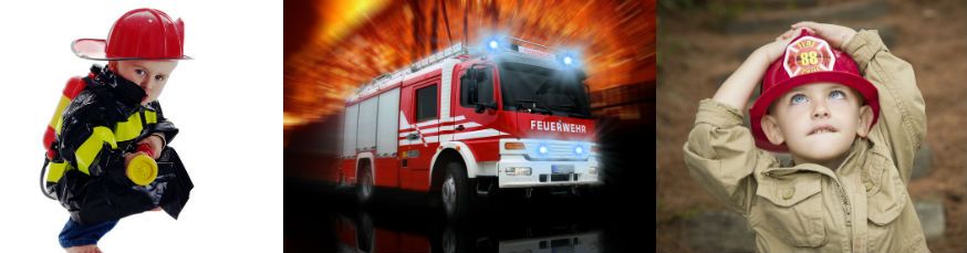 Dieser Geburtstag ist für alle kleinen Feuerwehrmänner! • Fotos: kellyoptra, frogger, Andy Dean / Fotolia.com