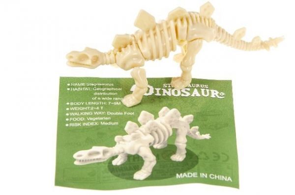 3D-Puzzle Dino DIY, 4 Stück sortiert