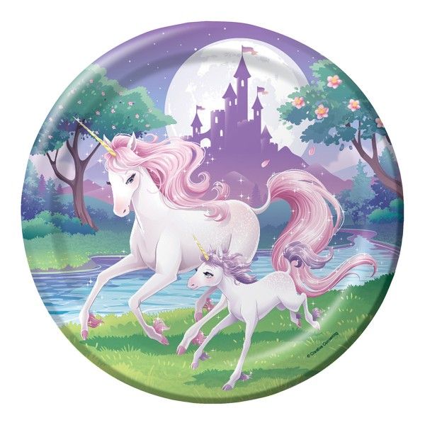 Einhorn Pappteller,