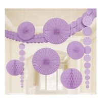 Hängedeko-Set, lila, 9-teilig Hängedeko-Set, lila, 9-teilig
