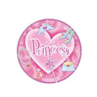 Pappteller Prinzessin, ø 23cm, 8 Stück