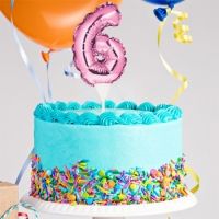 Kuchenpicker Folienballon Zahl 6 in Pink, 22 cm klein, selbstaufblasend, 1 Stück Kuchenpicker Folienballon Zahl 6 in Pink, 22 cm klein, selbstaufblasend, 1 Stück