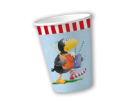 Pappbecher der kleine Rabe Socke, 200 ml, 8 Stück