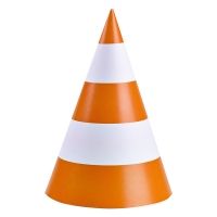 Partyhüte Pylonen, 8 Stück