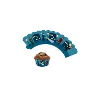 Deko-Banderolen für Muffins und Cupcakes Detektiv, 12 Stück Deko-Banderolen für Muffins und Cupcakes Detektiv, 12 Stück