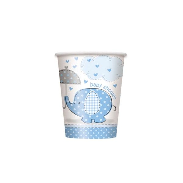 Pappbecher Baby, blau, 266ml, 8 St