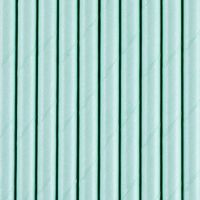 Strohhalme aus Papier, Pastell-Blau, 10 Stück Strohhalme aus Papier, Pastell-Blau, 10 Stück