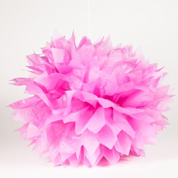 Pompons, rosa, 41cm, 3-teilig