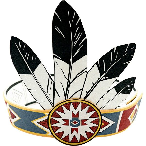 Indianer Federschmuck, 57 x 26 cm