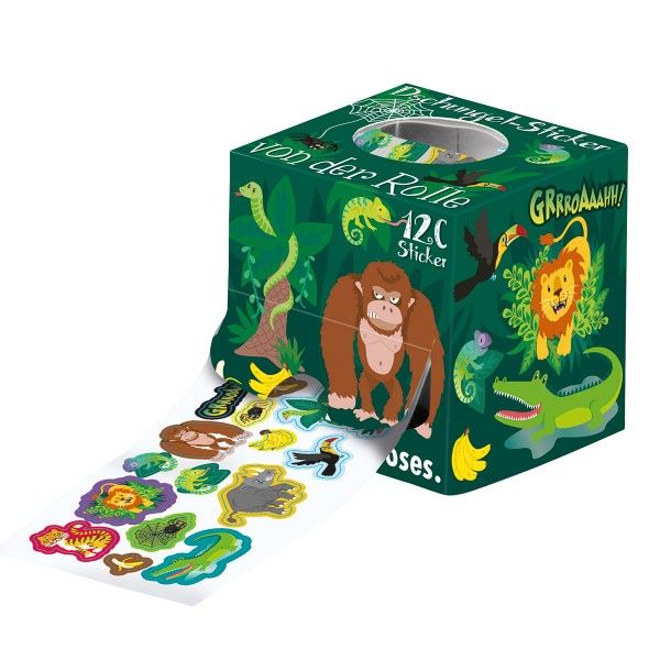Stickerrolle Dschungel