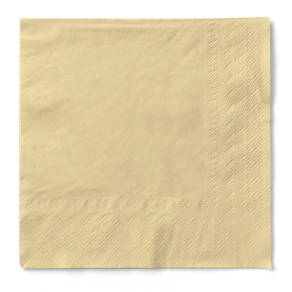 Servietten Creme, 33cm, 20 Stück