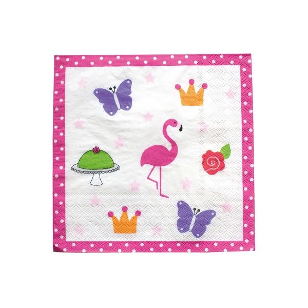 Servietten Motiv Flamingo, 20 St