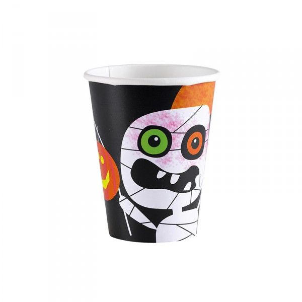 Pappbecher Halloween, 250ml, 8 Stück