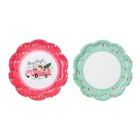 Pappteller Weihnachten Christbaumkugeln, 20cm, 7 St Pappteller Weihnachten Christbaumkugeln, 20cm, 7 St