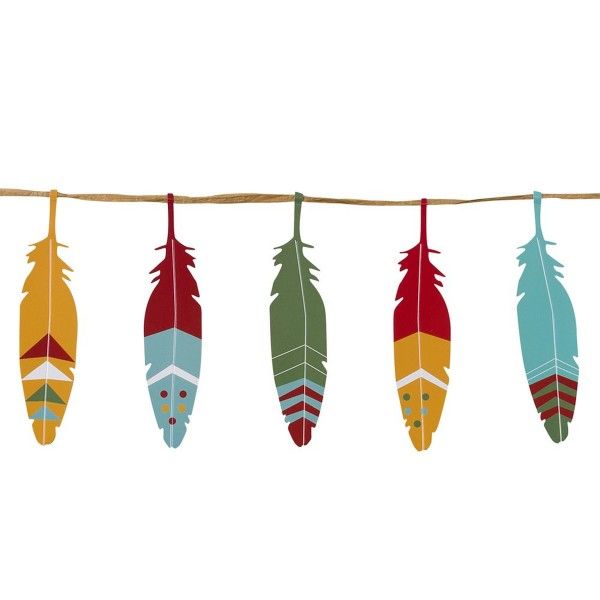 Indianer Girlande, 3m