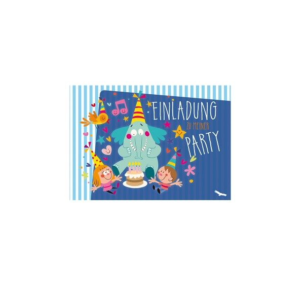 Einladungskarte Elefant