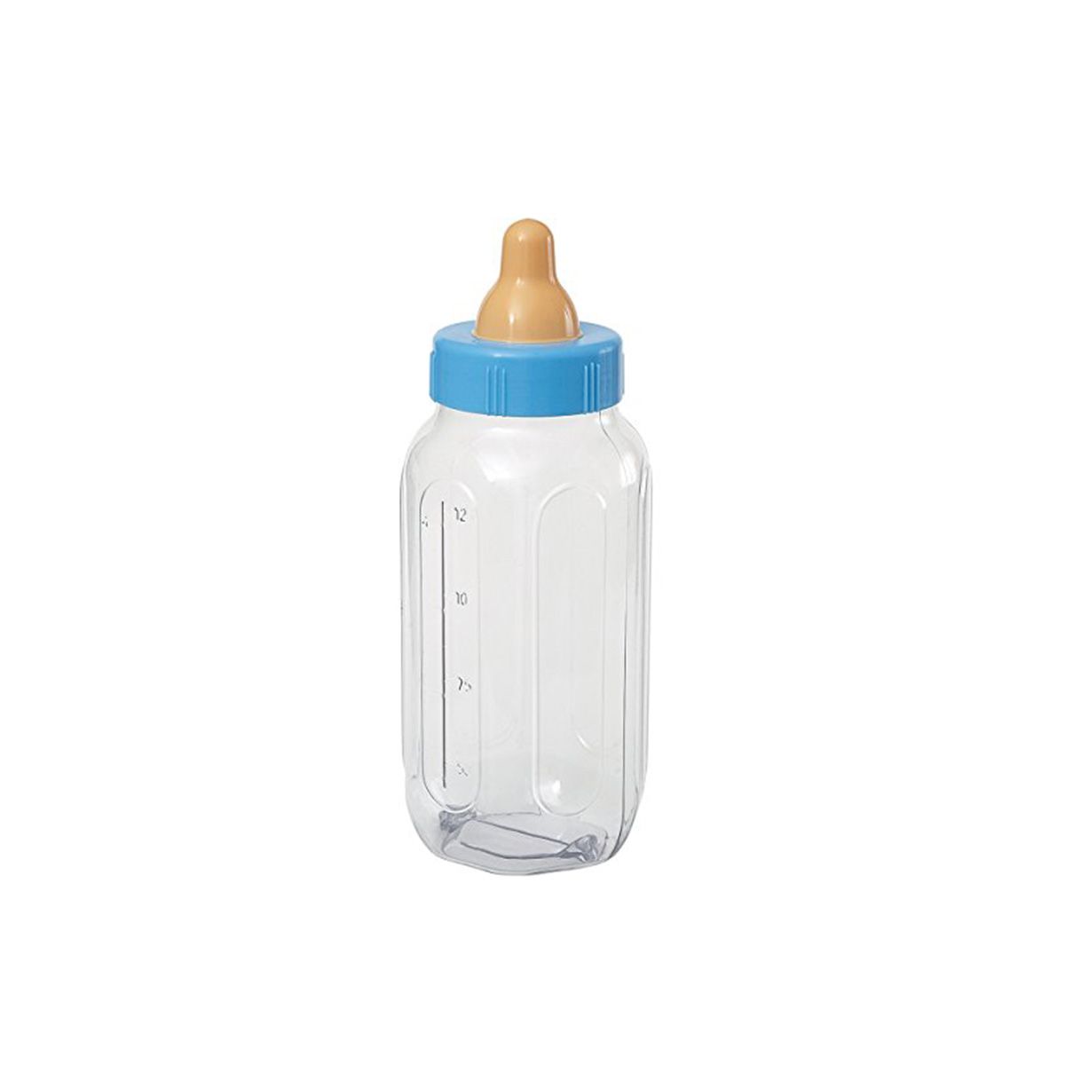 Deko Baby-Fläschchen, blau, 1 Stück | Tischdekoration | Partytisch