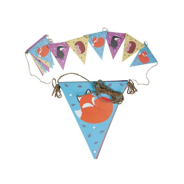 Wimpelkette Waldtiere, 5m