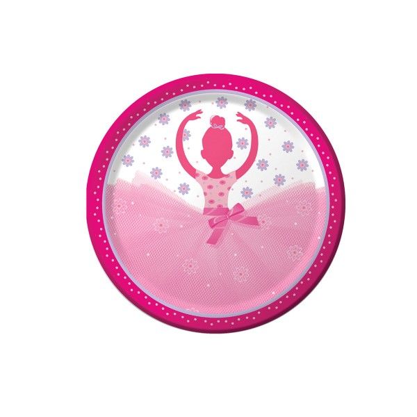 Pappteller Ballerina, 23cm, 8 St
