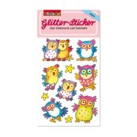Glitter-Sticker Eulen Glitter-Sticker Eulen