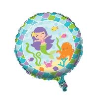 Folienballon-Meerjungfrau-46cm Folienballon-Meerjungfrau-46cm