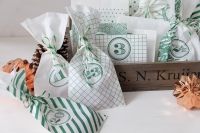 Adventskalender zum Selbstbefüllen grün Adventskalender zum Selbstbefüllen grün