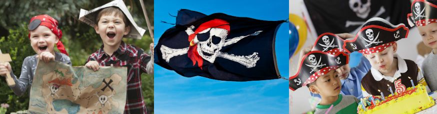 Es gibt kein Halten mehr! Die Piratenparty beginnt! • Fotos: FineBokeh / Fotolia.com; Rich Legg, Blend Images – KidStock / Getty Images