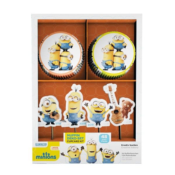 Muffinset Minions 48-teilig