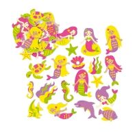 Moosgummi-Aufkleber Meerjungfrauen, 120 Stück Moosgummi-Aufkleber Meerjungfrauen, 120 Stück