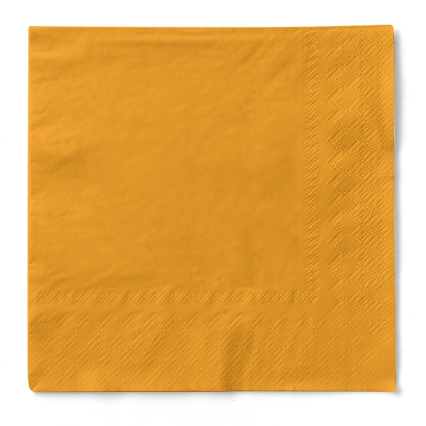 Servietten Curry, 33cm, 20 Stück