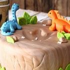 Dinosaurier-Geburtstag-Torte