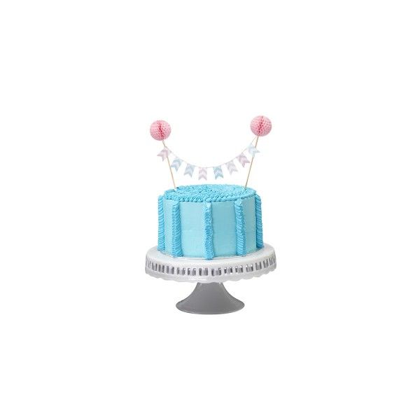 Kuchenaufsatz-mit-rosa-Pom-Poms--Chevron-Divine