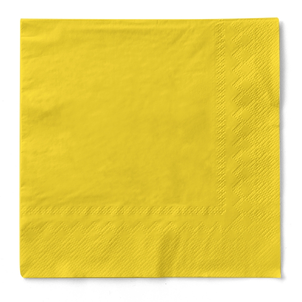 Servietten Gelb, 33cm, 20 Stück