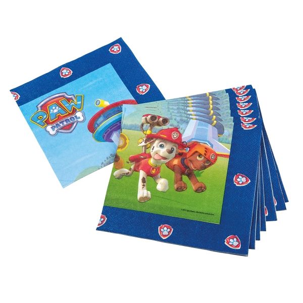 Servietten Paw Patrol, blau, 20 Stück