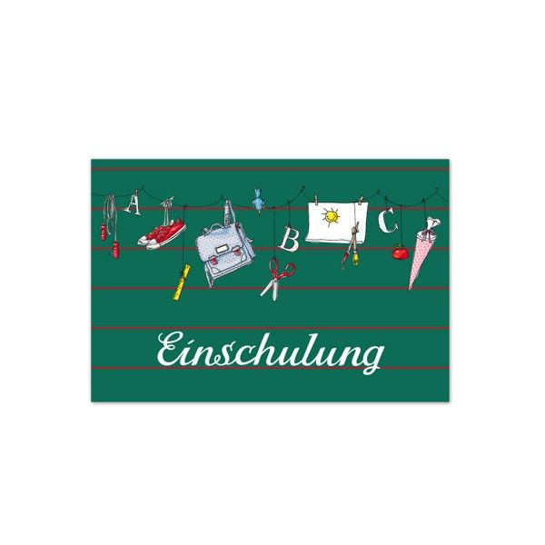 Postkarte-Einschulung