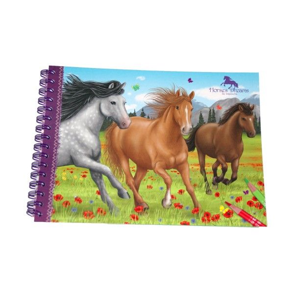 Pocket-Malbuch Horses Dreams X X