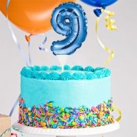 Kuchenpicker Folienballon Zahl 9 in Blau, 22 cm klein, selbstaufblasend, 1 Stück Kuchenpicker Folienballon Zahl 9 in Blau, 22 cm klein, selbstaufblasend, 1 Stück