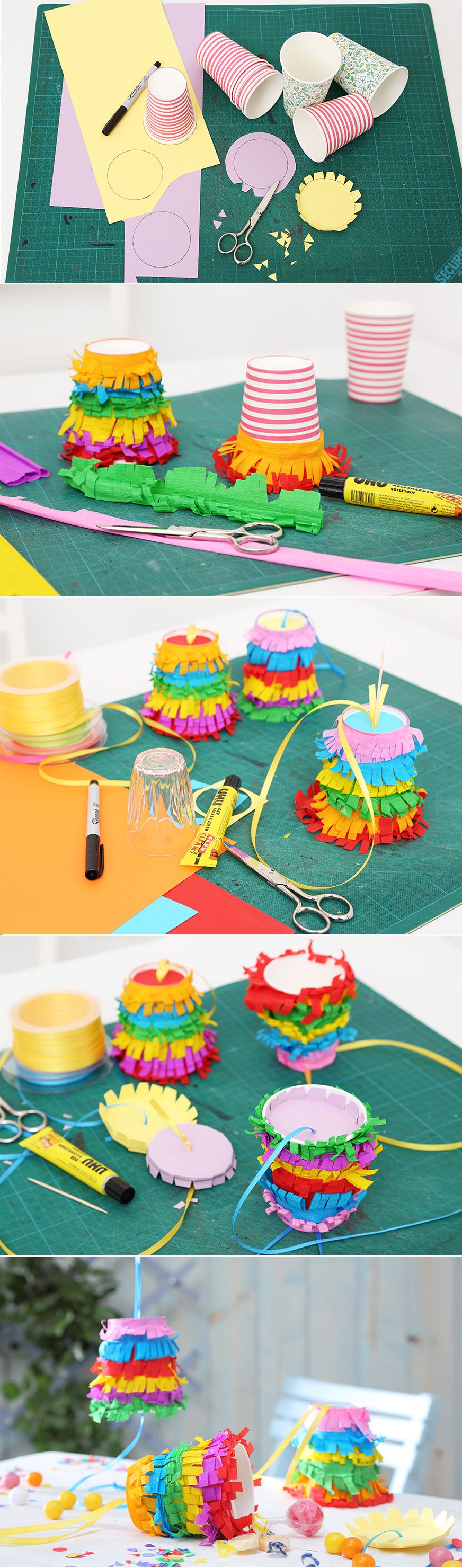 Step by Step zur Mini-Piñata. • Umsetzung und Foto: Thordis Rüggeberg