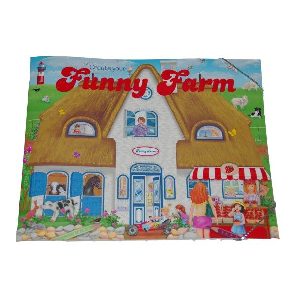 Stickerbuch Bauernhof Create your funny Farm