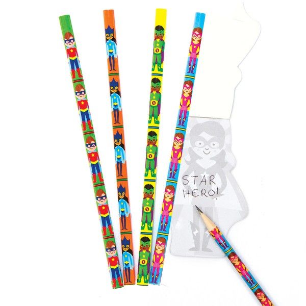 Bleistift Superhelden, 8 Stück